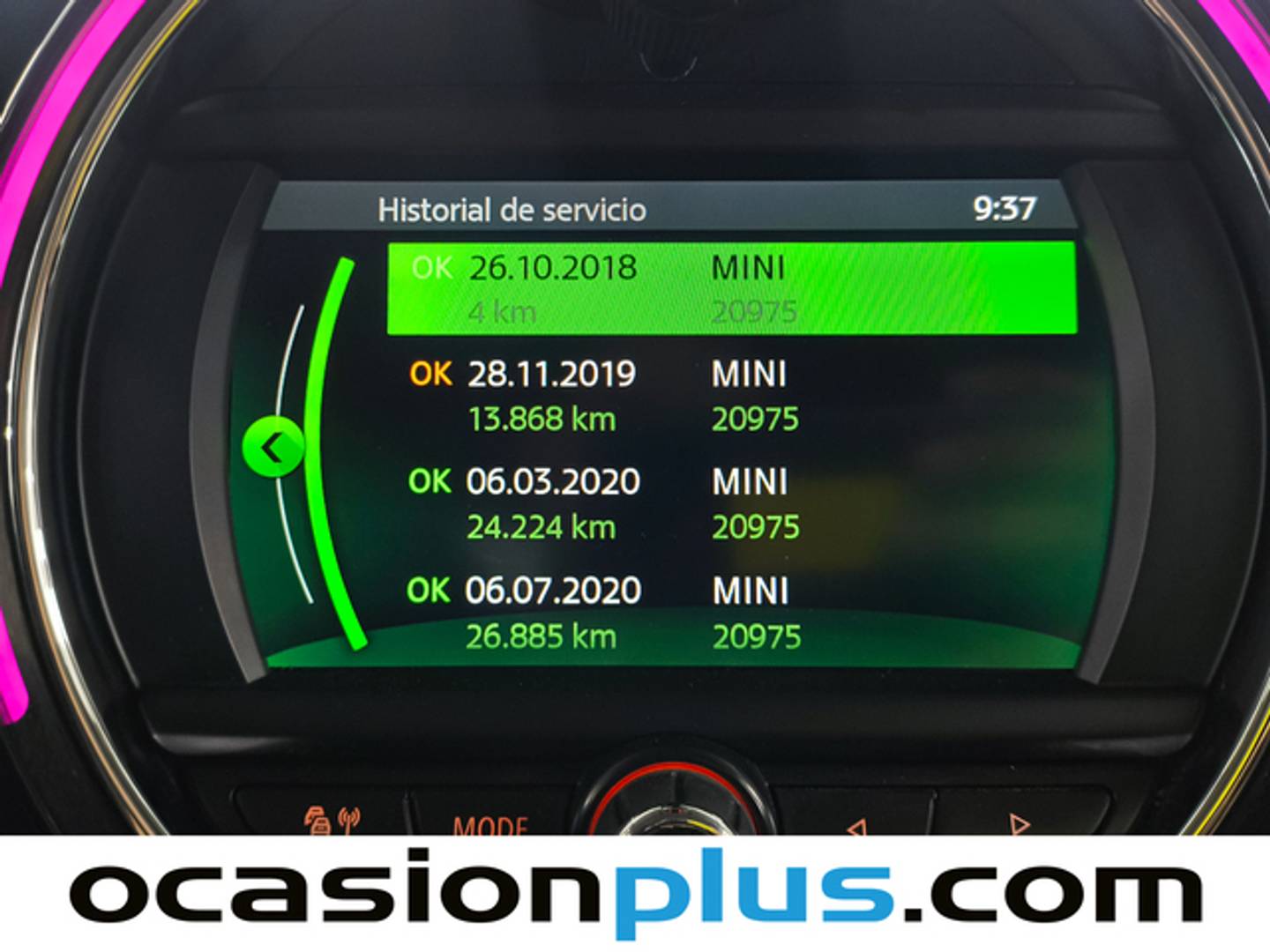 Foto del mantenimiento del Mini MINI Mini MINI Cooper 5 Puertas One D (95 CV)
