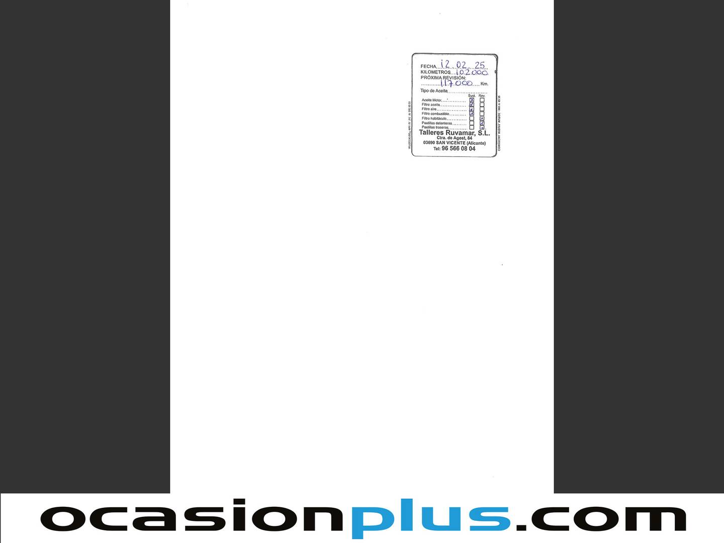 Foto del mantenimiento del Peugeot 2008 Peugeot 2008 VTI 82 Active (82 CV)