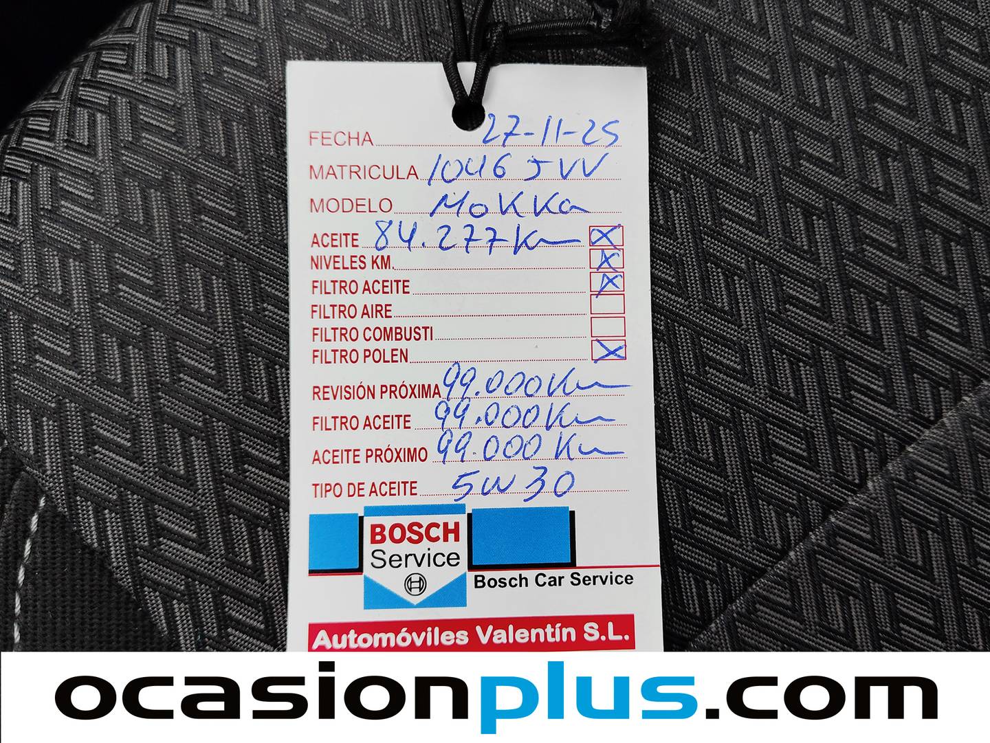 Foto del mantenimiento del Opel Mokka X Opel Mokka X 1.4 Turbo S&S Selective 4X2 (140 CV)