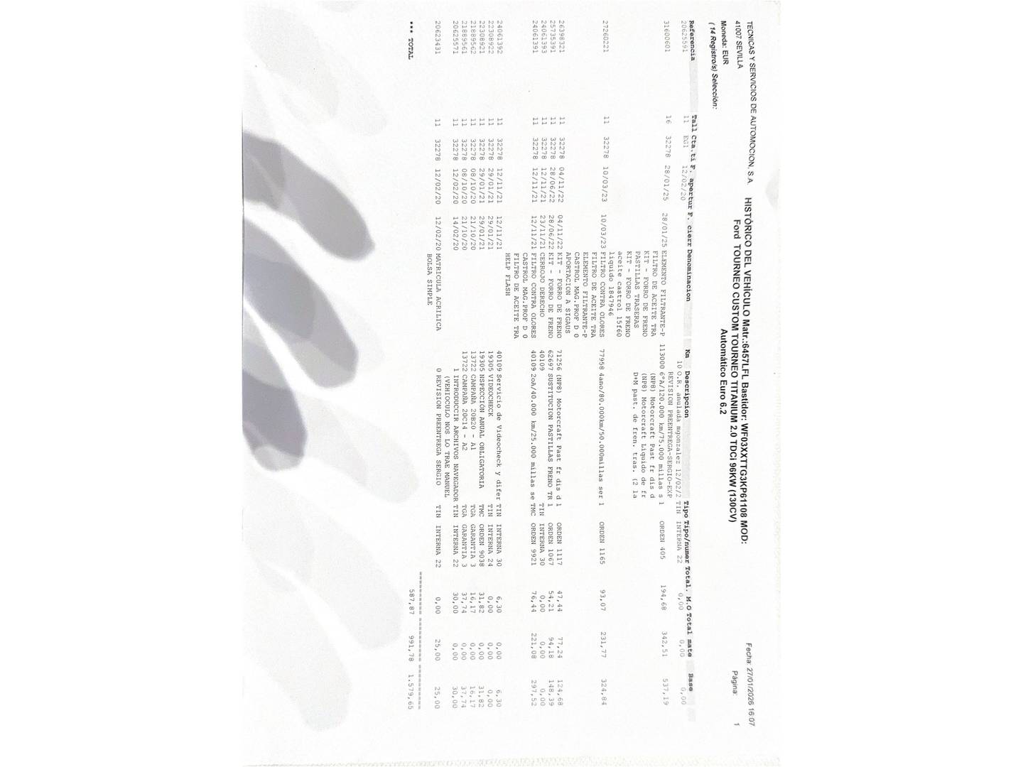 Foto Ford Tourneo Custom Ford Tourneo Custom 2.0 TDCI L1 Titanium Auto (130 CV) 8 Plazas