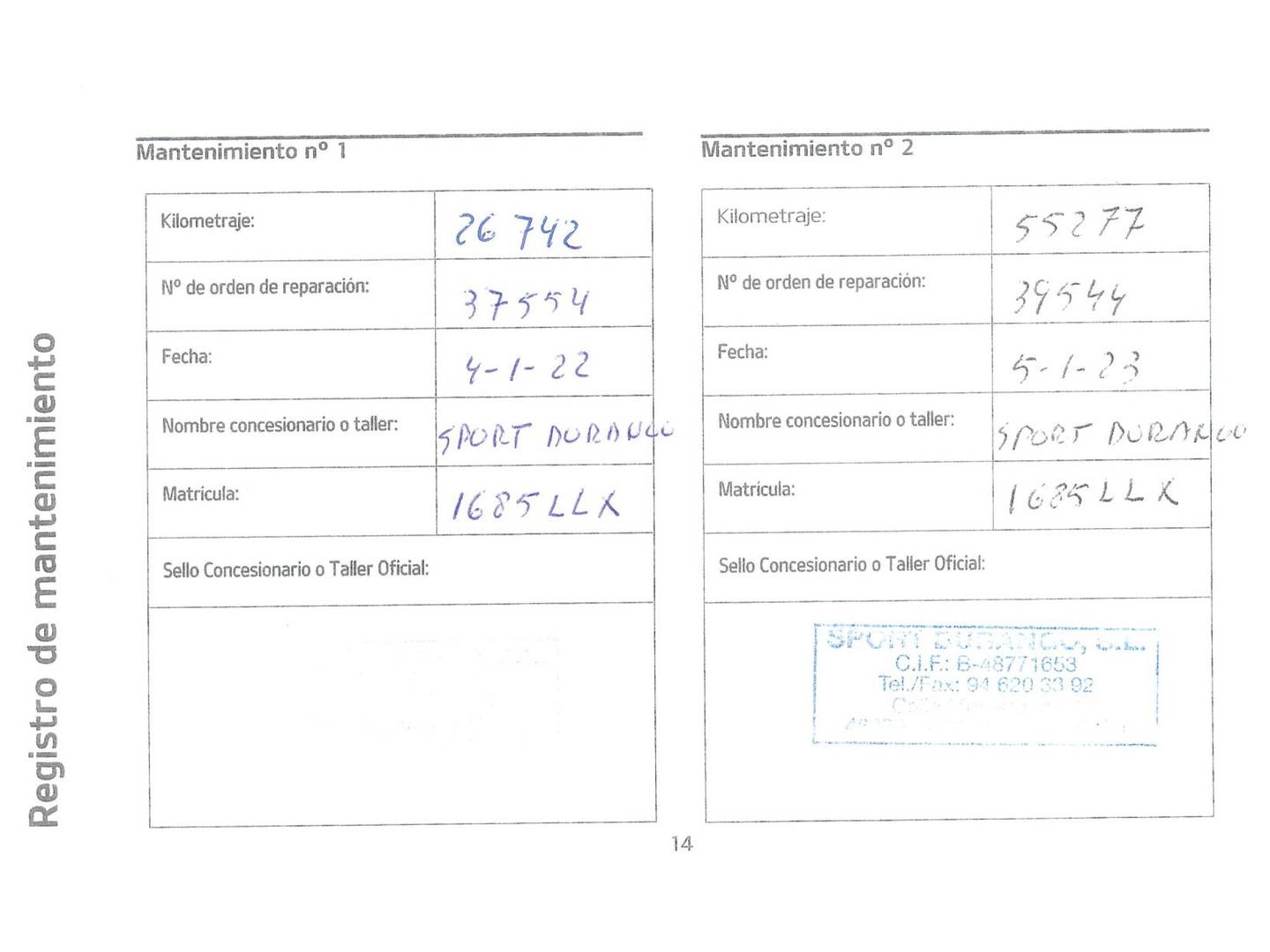 Foto del mantenimiento del KIA XCeed KIA XCeed 1.6 MHEV iMT Tech (136 CV)