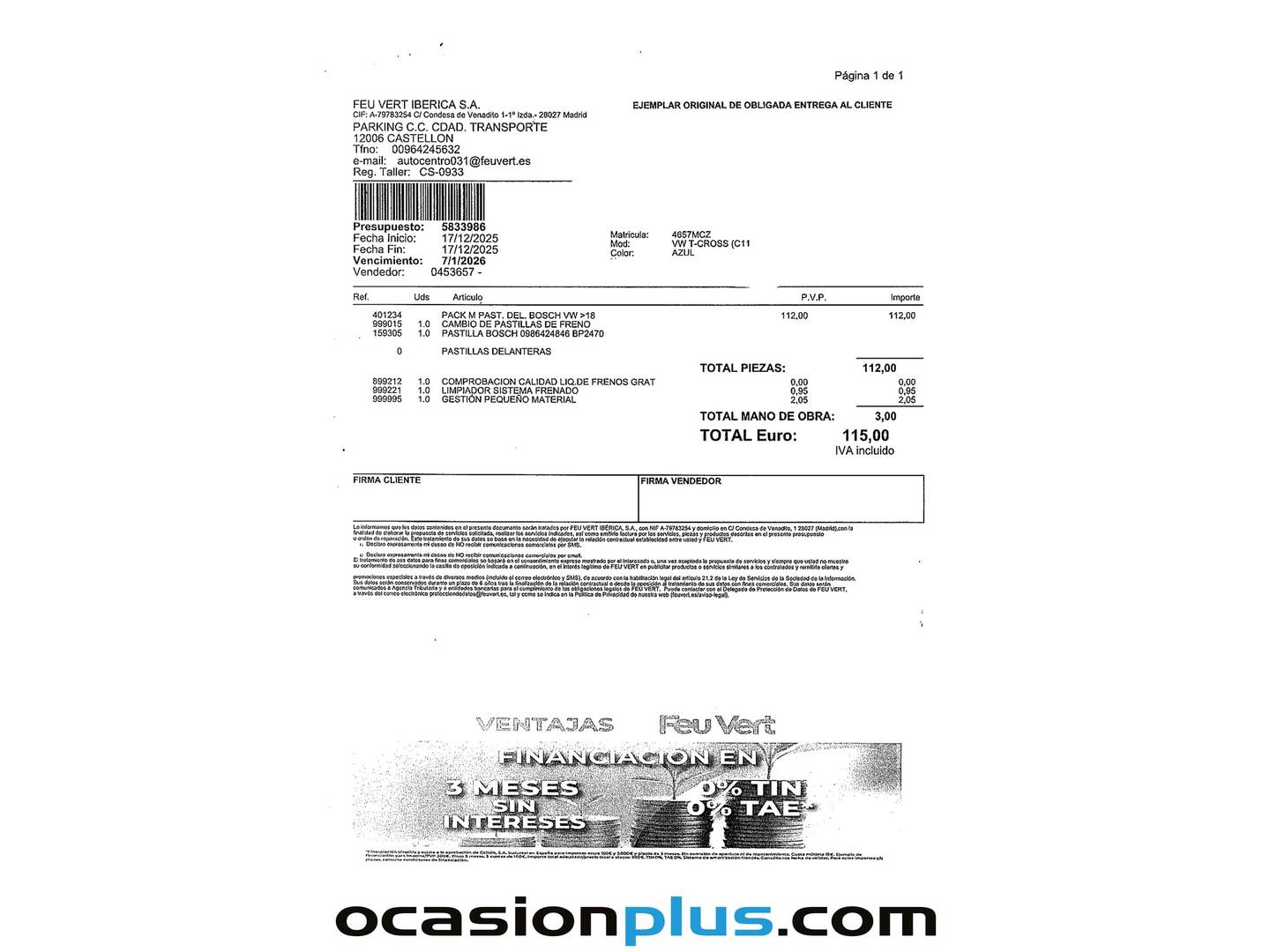 Foto Volkswagen T-Cross Volkswagen T-Cross Advance 1.0 TSI (110 CV) DSG