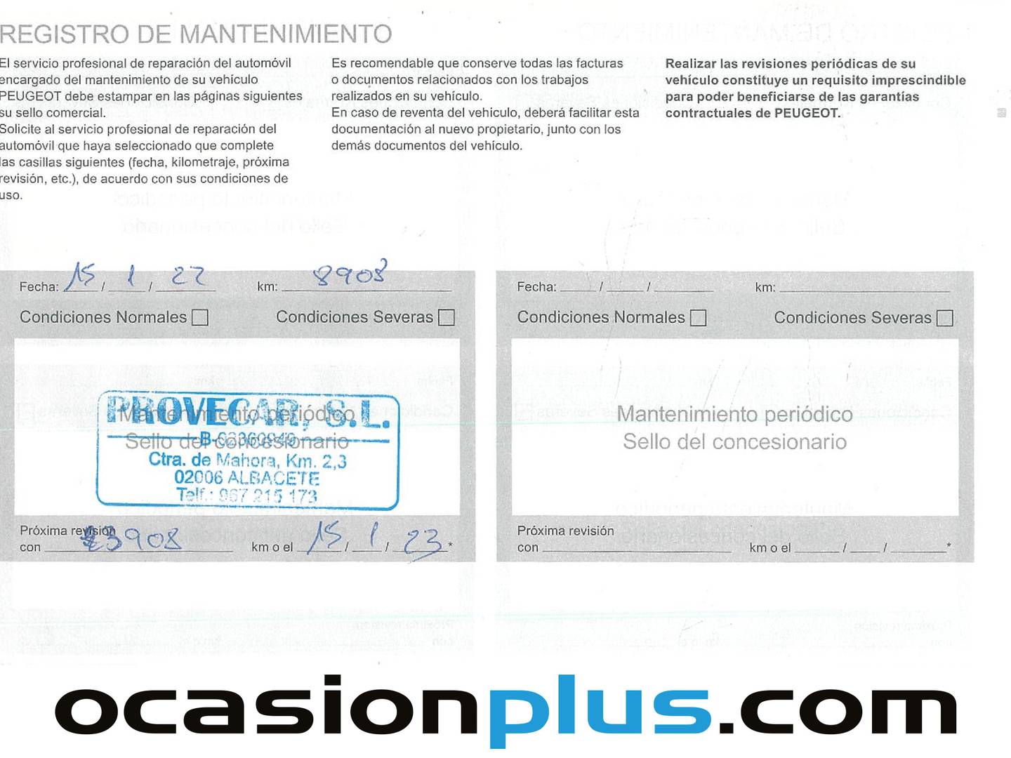 Foto del mantenimiento del Peugeot 208 Peugeot 208 PureTech 100 Allure (100 CV)