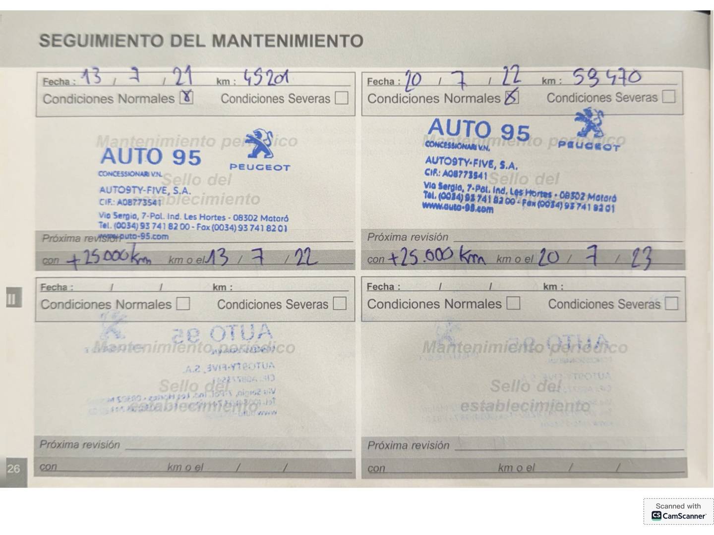 Foto del mantenimiento del Peugeot 3008 Peugeot 3008 PureTech 130 S&S Allure (130 CV)
