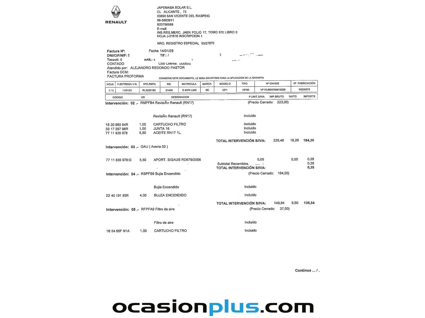 Foto del mantenimiento del Renault Captur Renault Captur Zen TCe (140 CV) EDC GPF