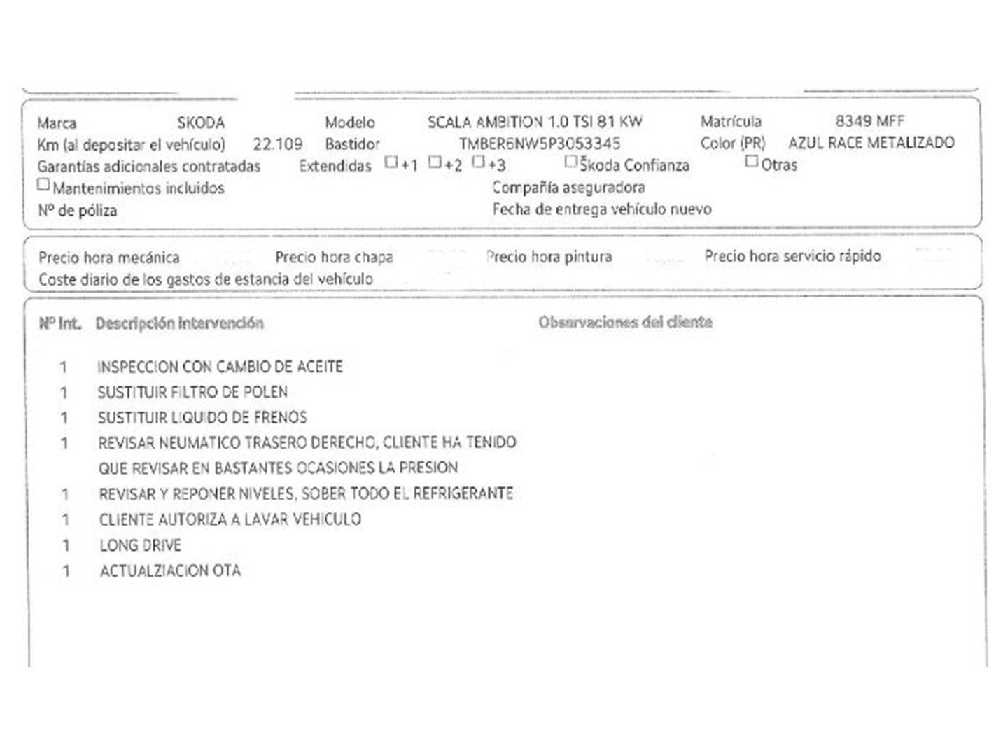 Foto Skoda Scala Skoda Scala 1.0 TSI Ambition DSG (110 CV)