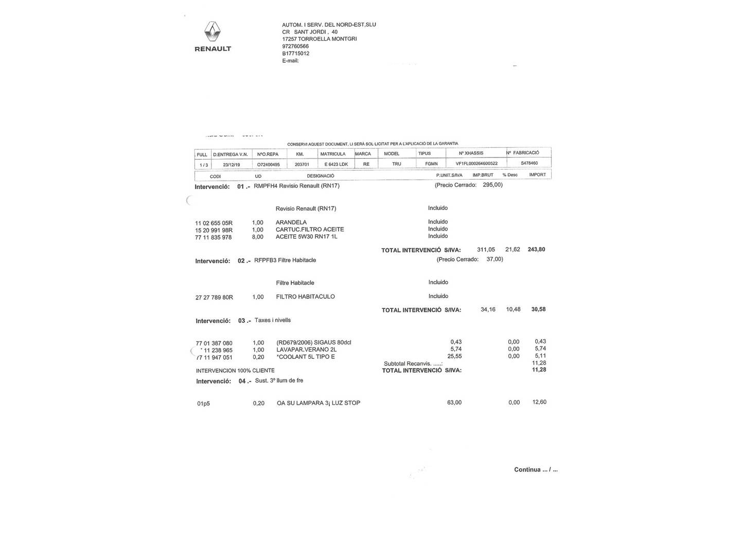 Renault Trafic Renault Trafic Furgon Furgon 27 L1H1 Energy BluedCi (120 CV) al mejor precio