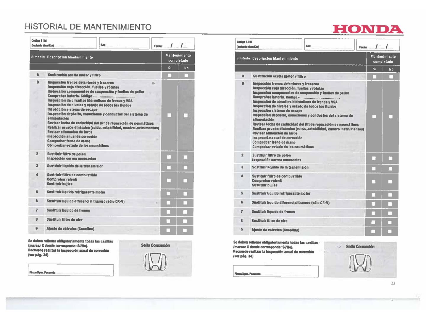Foto del mantenimiento del Honda CR-V Honda CR-V 1.6 i-DTEC Lifestyle Navi 4x4 Auto 118 kW (160 CV)