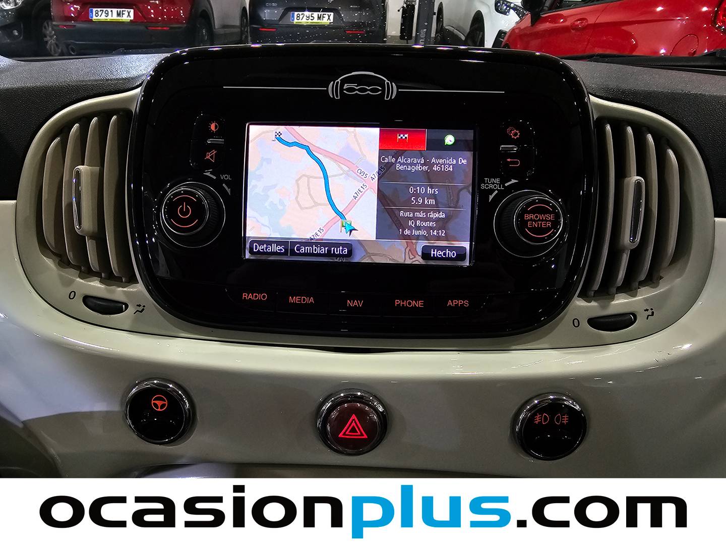Equipamiento del Fiat 500 Fiat 500 Lounge 1.2 8v (69 CV)