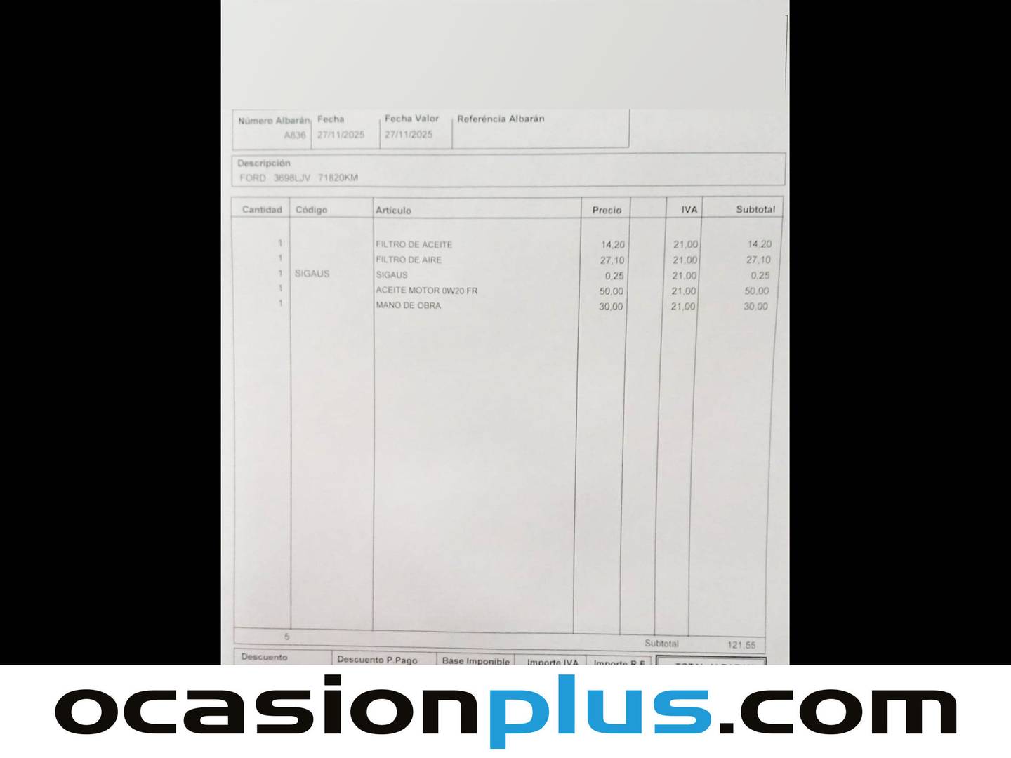 Foto del mantenimiento del Ford Kuga Ford Kuga 2.0 EcoBlue MHEV ST-Line (150 CV)