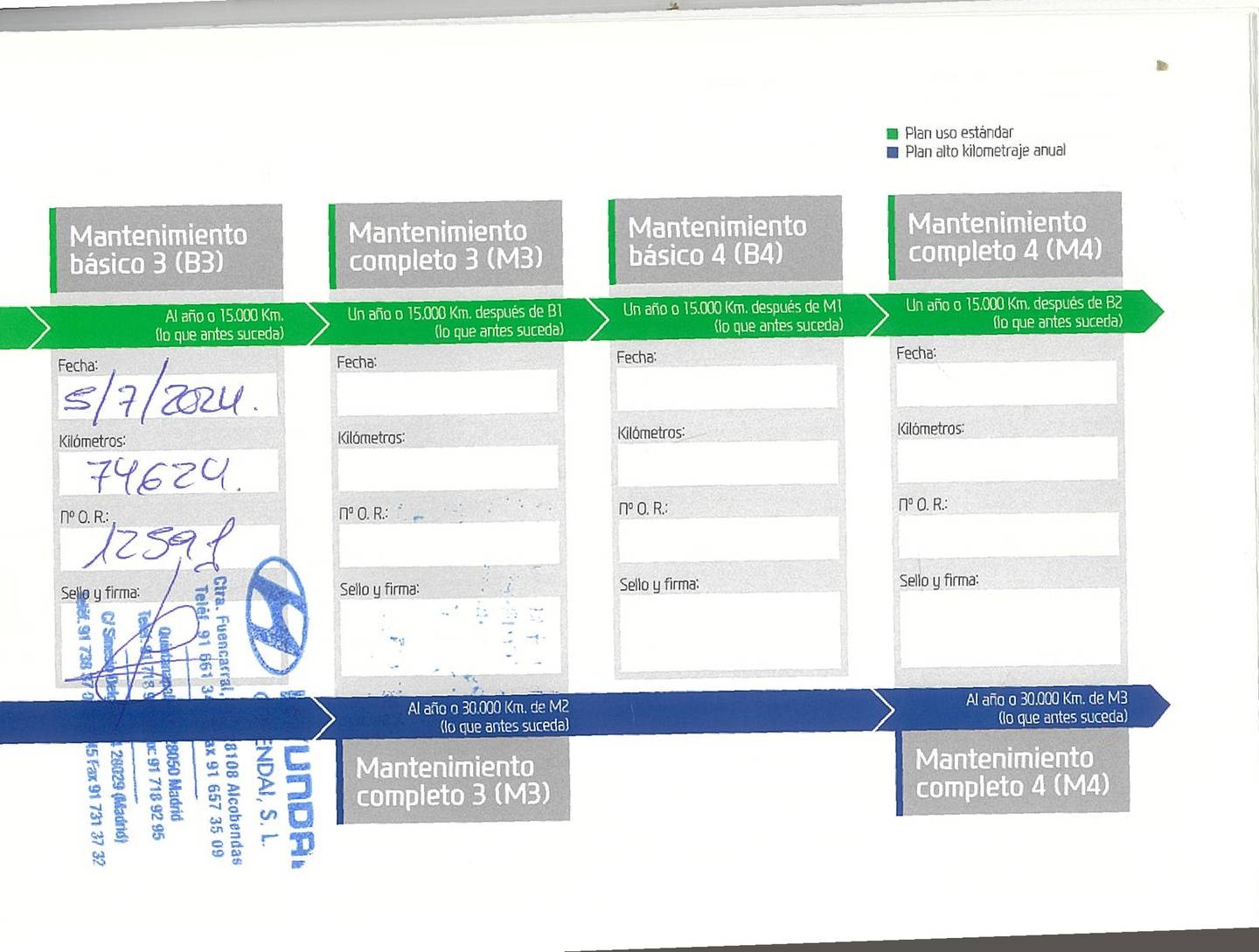 Foto del mantenimiento del Hyundai Tucson Hyundai Tucson 1.6 CRDI 48V N-Line 4x2 (136 CV)