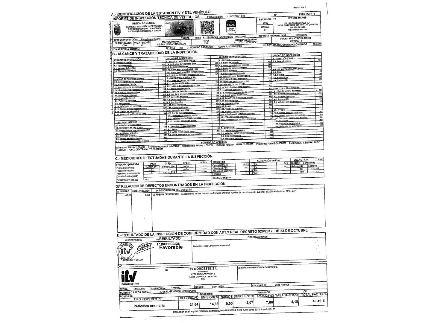 Nissan QASHQAI Nissan Qashqai 1.5 dCi Tekna Sport 4X2 (110 CV) de ocasión