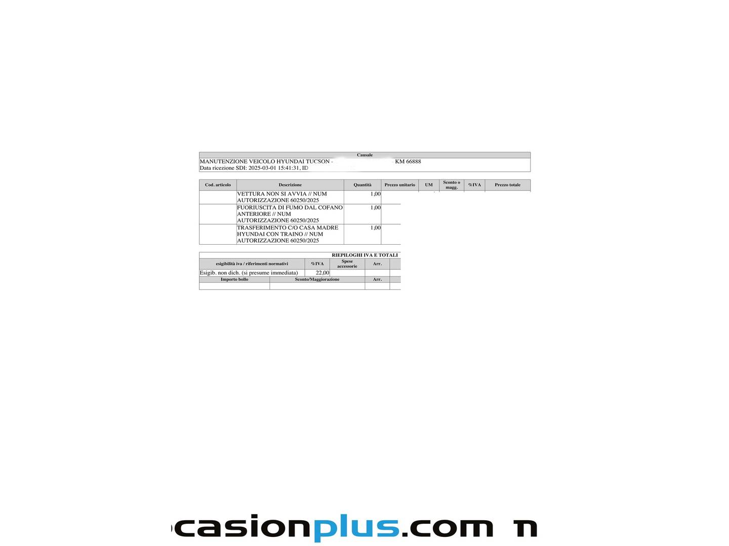 Foto del mantenimiento del Hyundai Tucson Hyundai Tucson 1.6 CRDI Klass 4x2 (115 CV)
