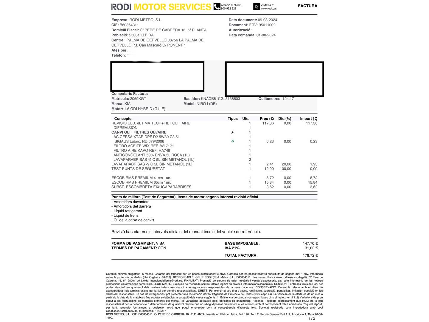 Foto KIA Niro Kia Niro 1.6 GDi HEV Híbrido Drive (141 CV)