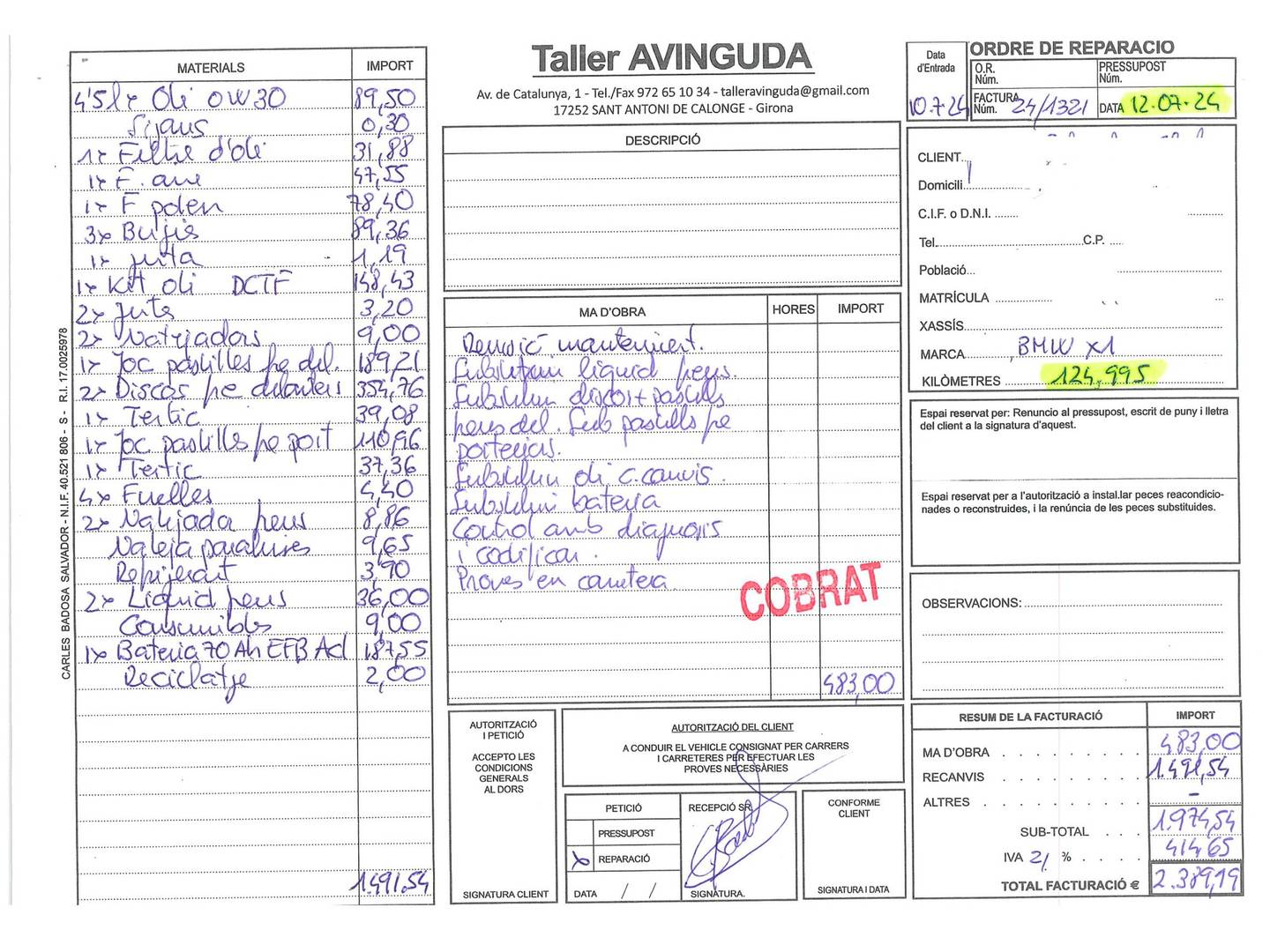 Foto BMW X1 BMW X1 sDrive18i (140 CV)