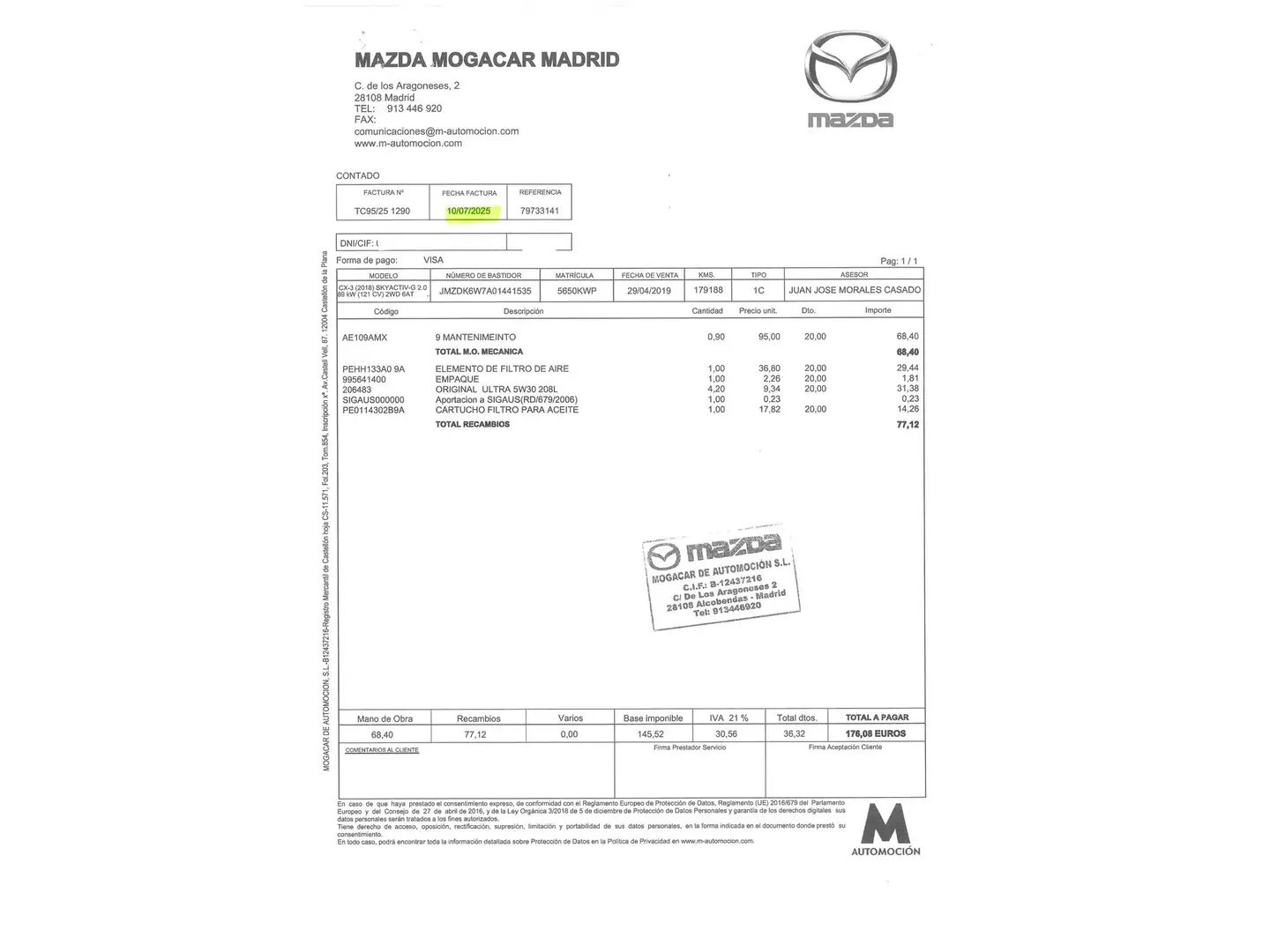 Foto Mazda CX-3 Mazda CX-3 2.0 G Zenith White 2WD AT (121 CV)