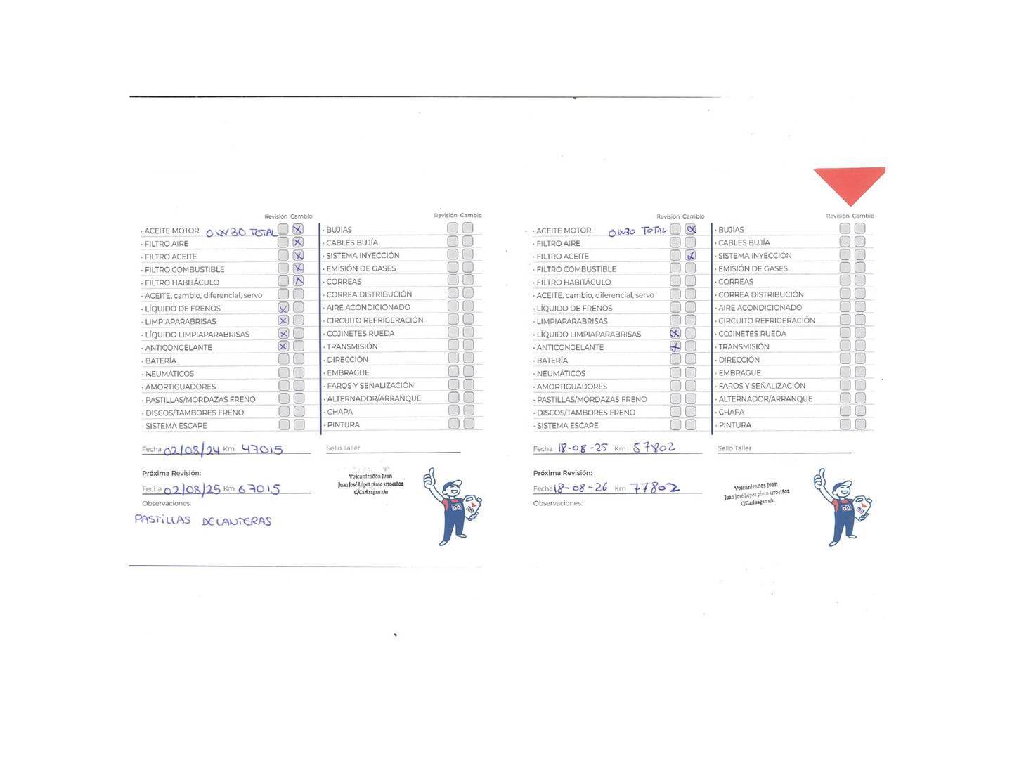 Foto del mantenimiento del Citroën C4 Spacetourer Citroën C4 Spacetourer BlueHDi 130 Feel (130 CV)