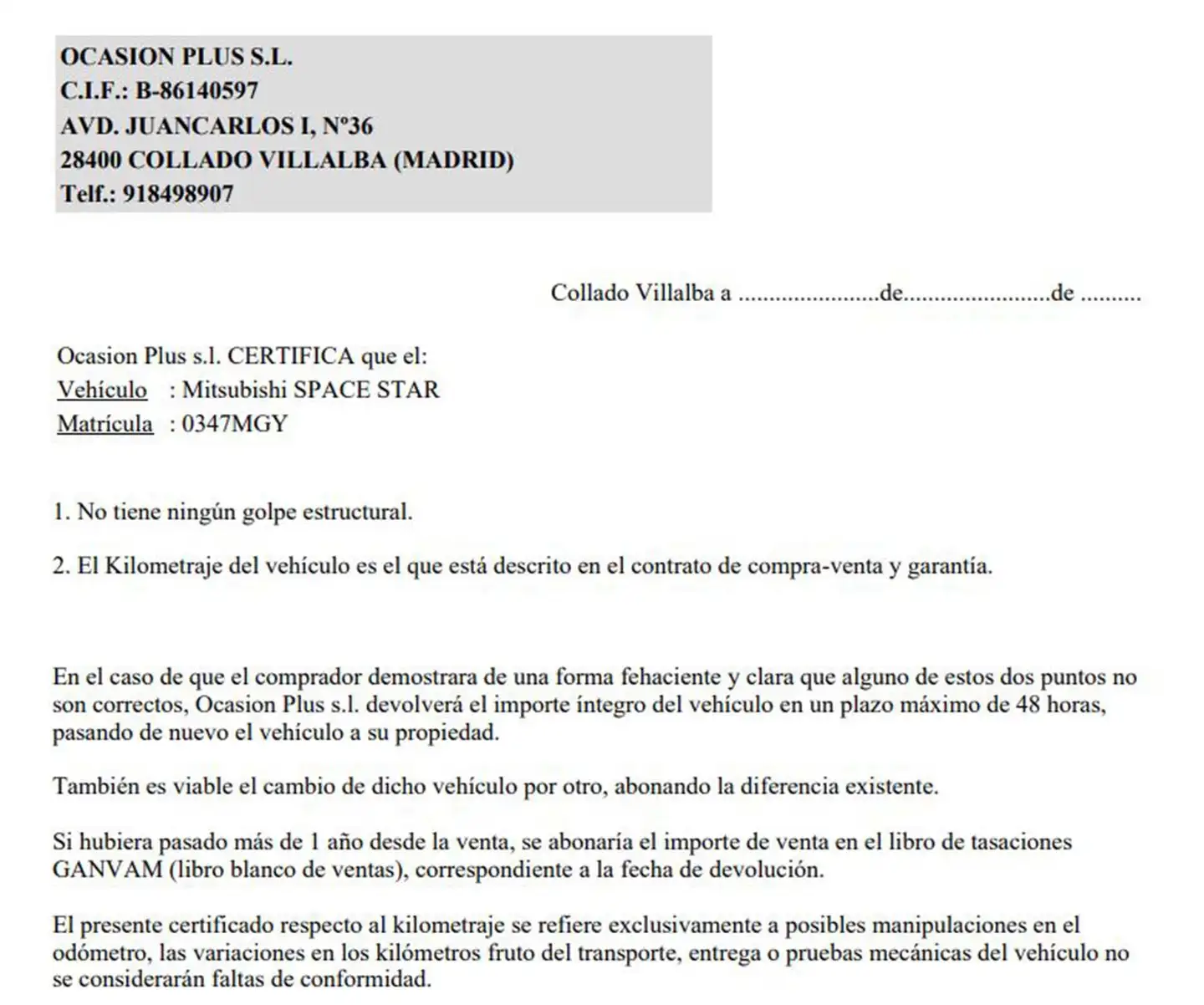 Certificado