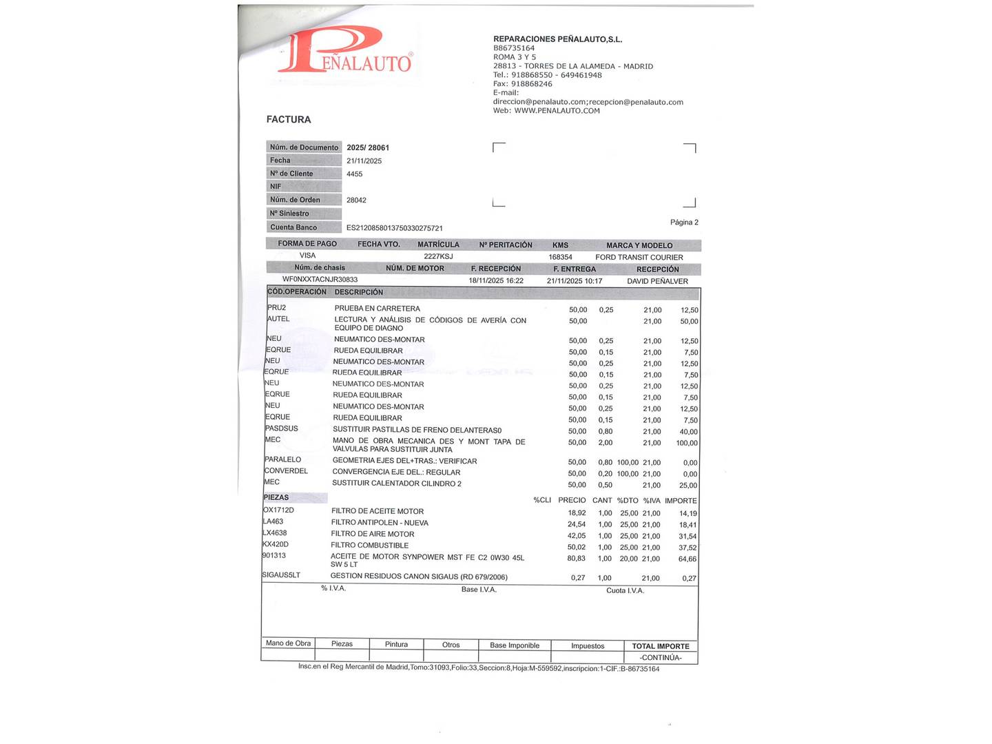 Foto Ford Transit Courier Ford Transit Courier Kombi 1.5 TDCi Trend (100 CV)