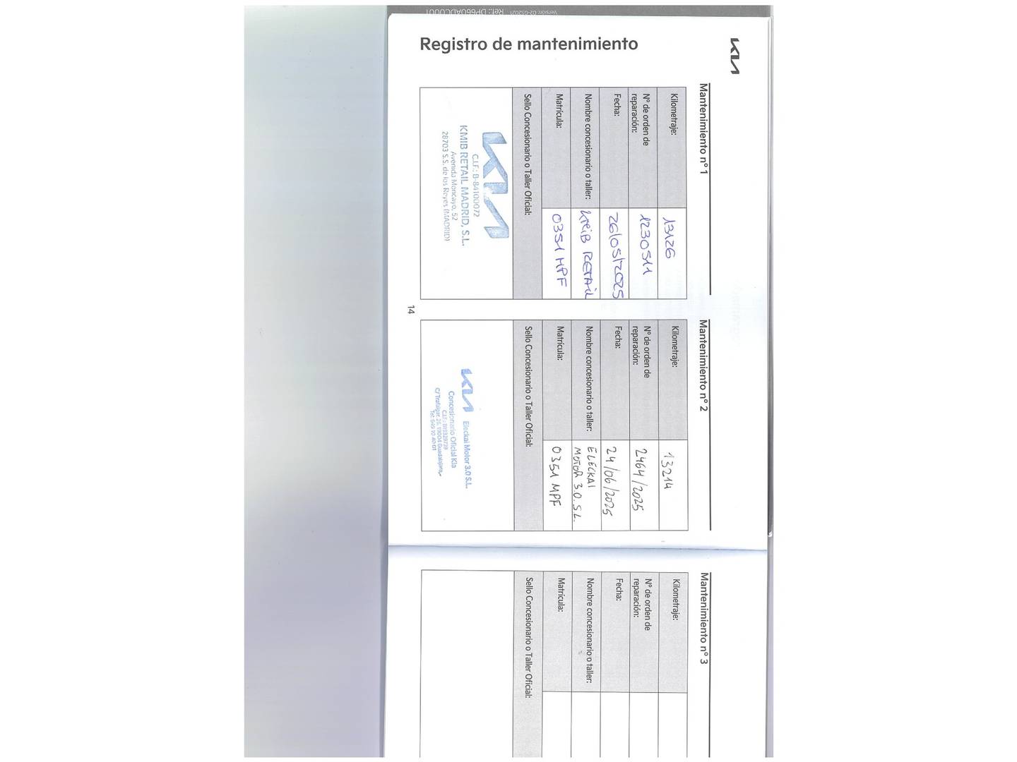 Foto del mantenimiento del KIA XCeed KIA XCeed Kia XCeed 1.0 T-GDi Drive 88 kW (120 CV)