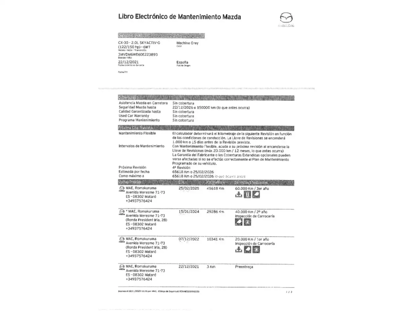 Foto Mazda CX-30 Mazda CX-30 2.0 Skyactiv-G Evolution 2WD (122 CV)