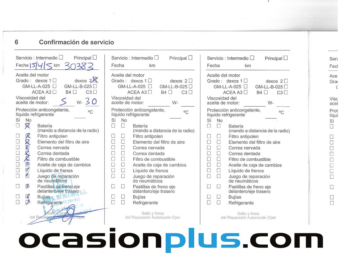 Foto del mantenimiento del Opel Antara Opel Antara 2.2 CDTI S&S Selective 4X2 (163 CV)