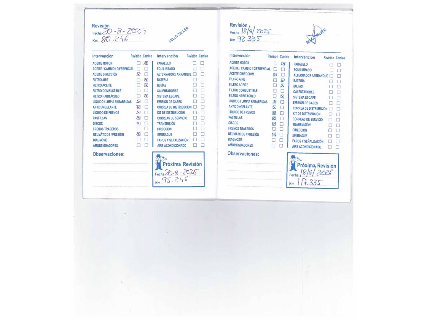 Foto del mantenimiento del Dacia Dokker Dacia Dokker Van Essential 1.6 (100 CV)