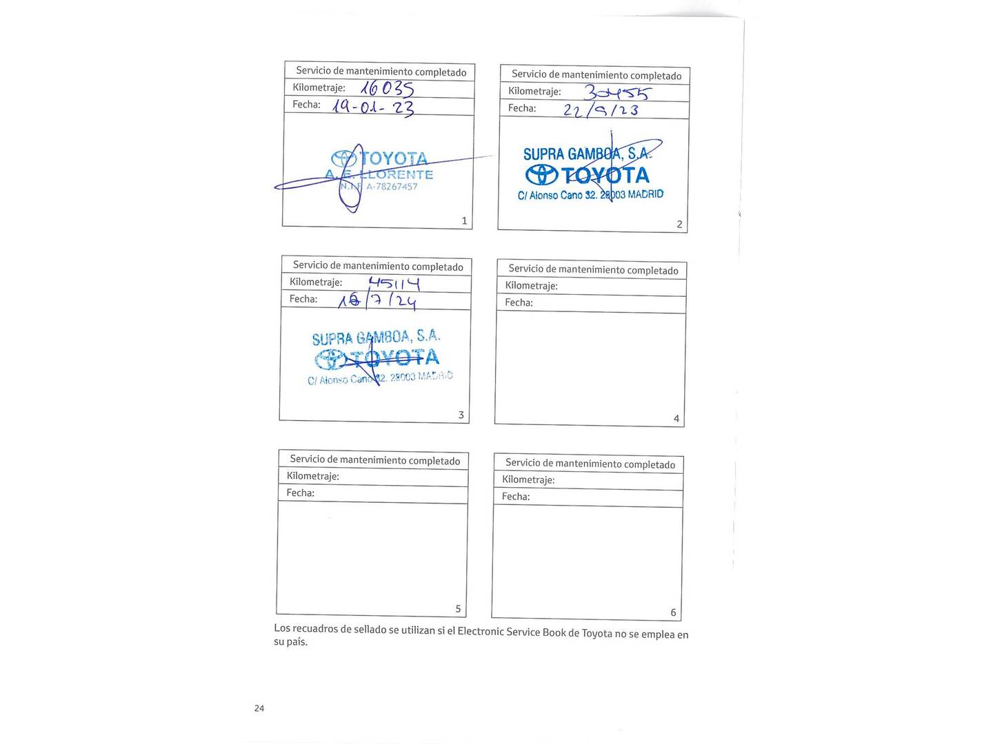 Foto del mantenimiento del Toyota C-HR Toyota C-HR 1.8 125H Active (122 CV)