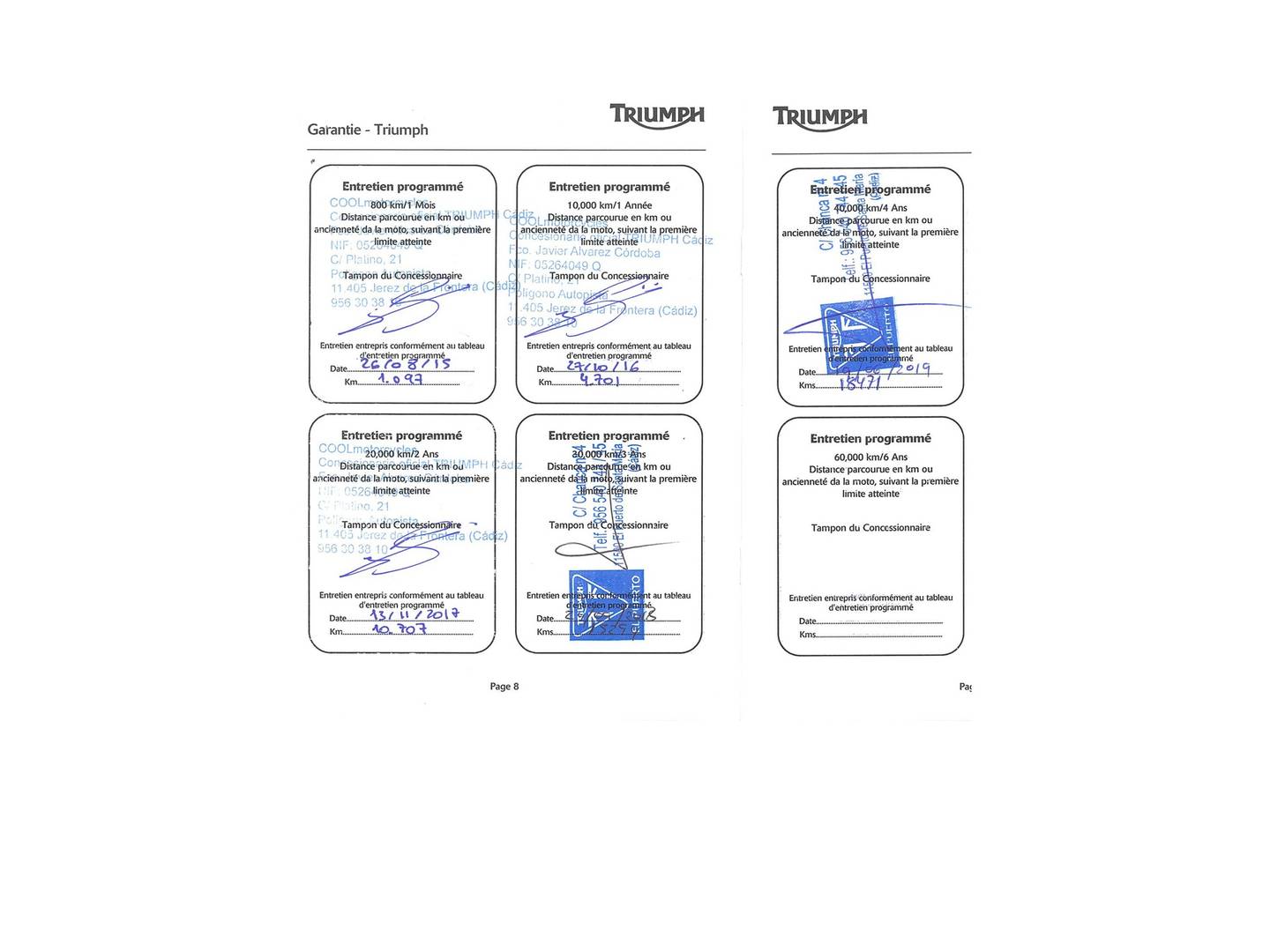 Foto del mantenimiento del Triumph America Triumph America America (61CV)