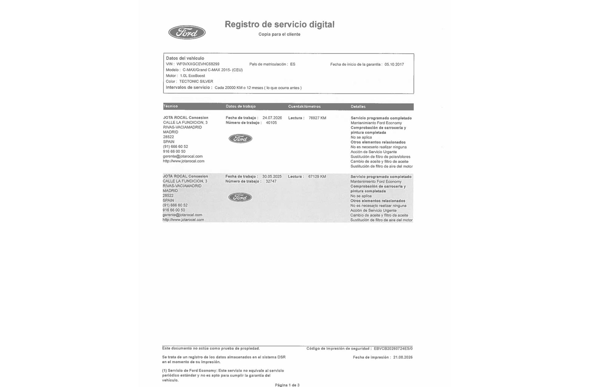 Ford C-Max 1.0 EcoBoost Titanium - foto 22