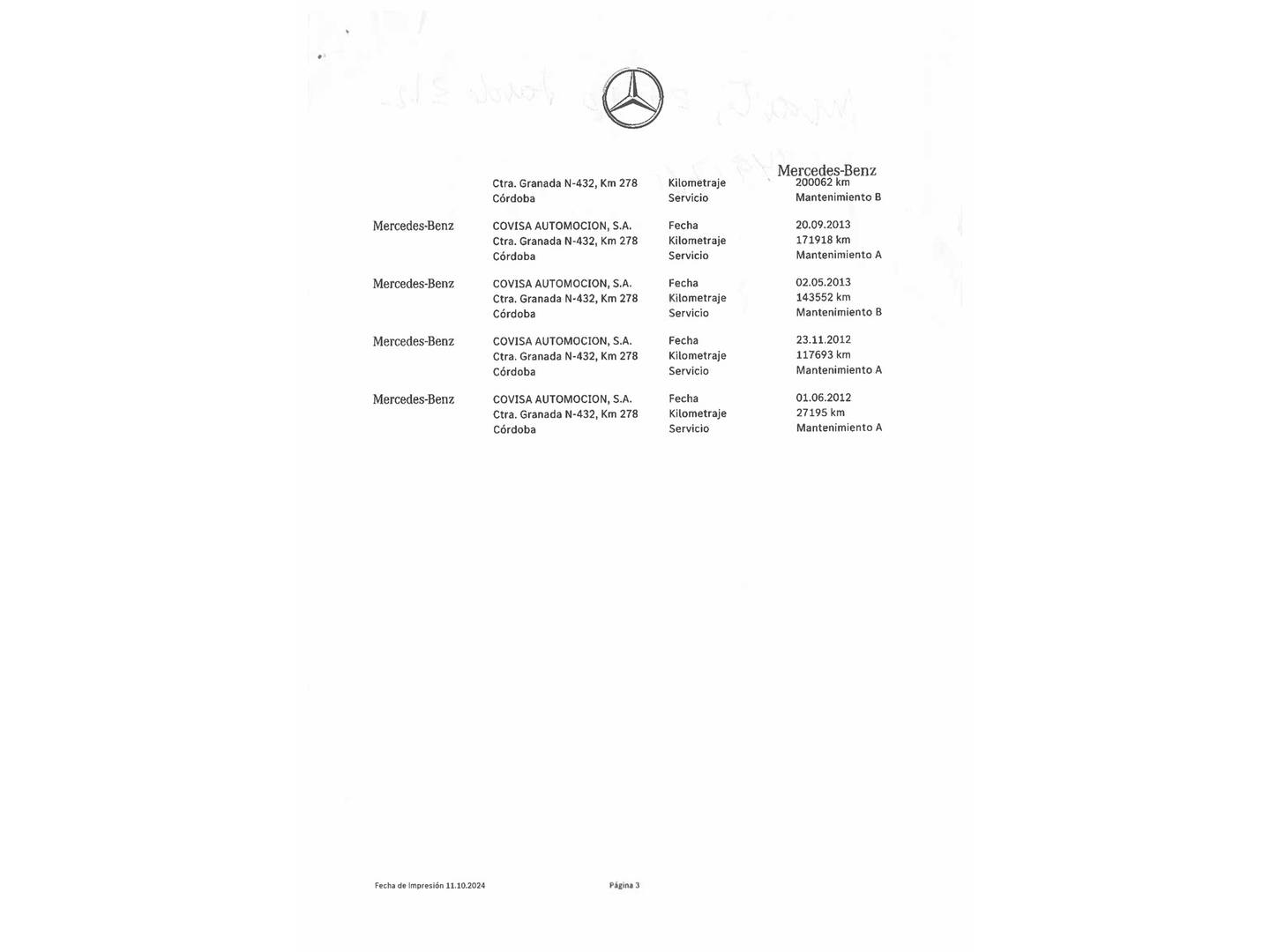 Foto del mantenimiento del Mercedes Clase E Mercedes Clase E 220 BlueTEC Avantgarde (170 CV)