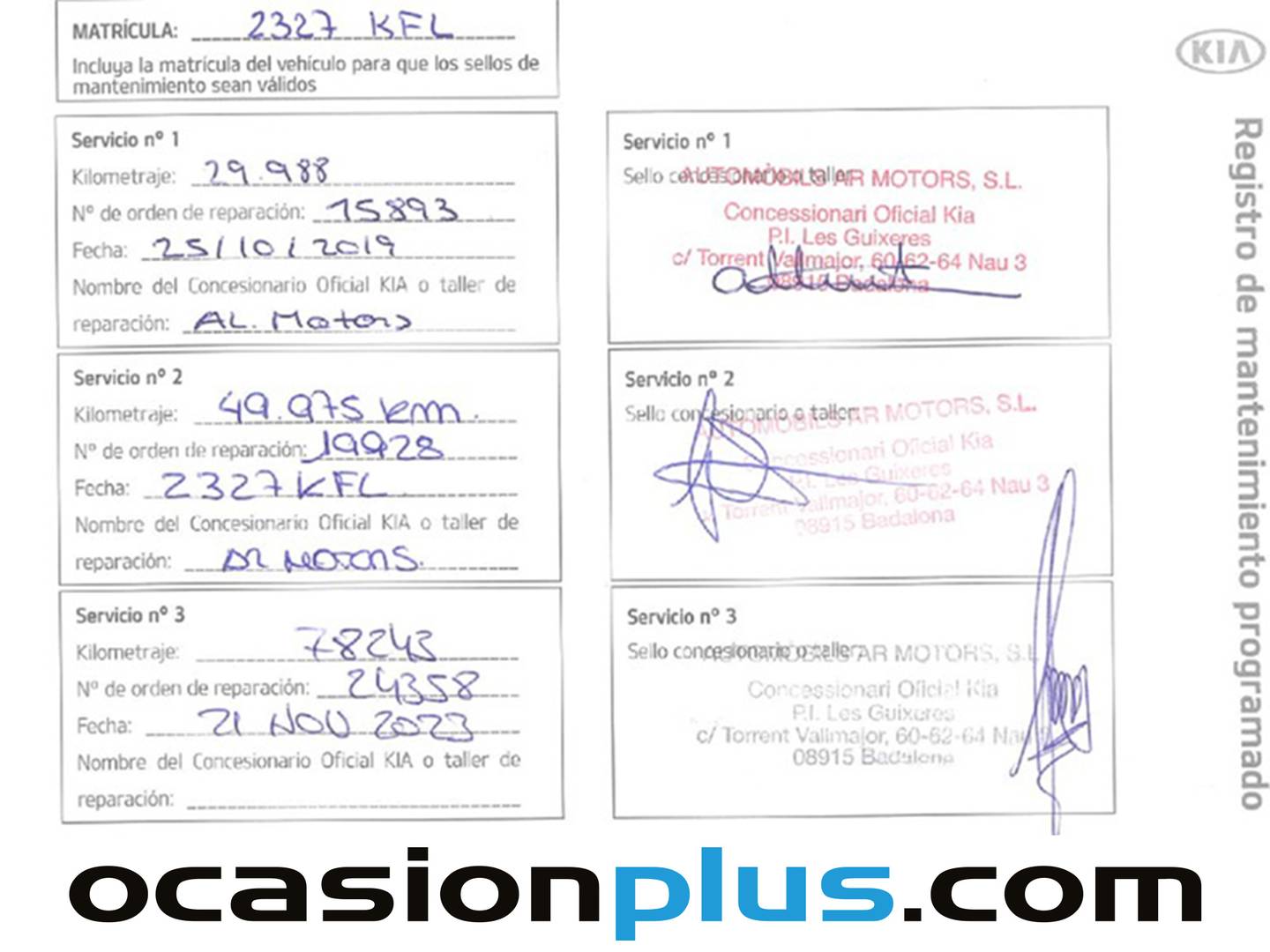Foto del mantenimiento del KIA Sportage KIA Sportage 1.6 GDi x-Tech17 4x2 (132 CV)