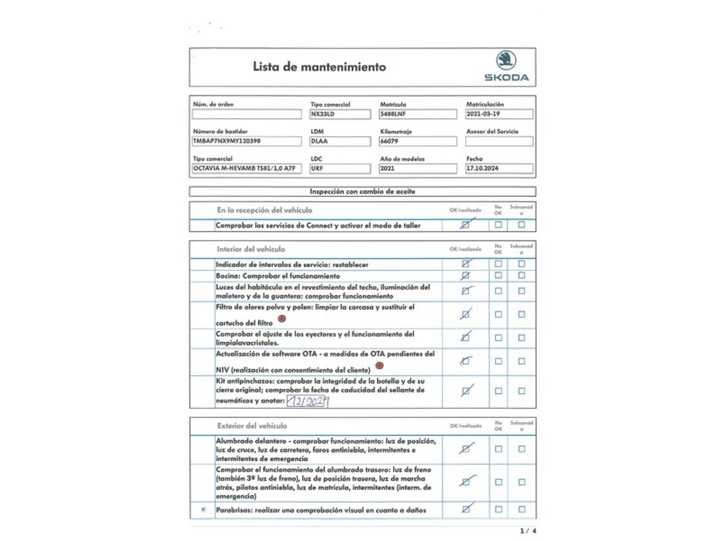 Foto Skoda Octavia Skoda Octavia 1.0 TSI mHEV Ambition DSG (110 CV)