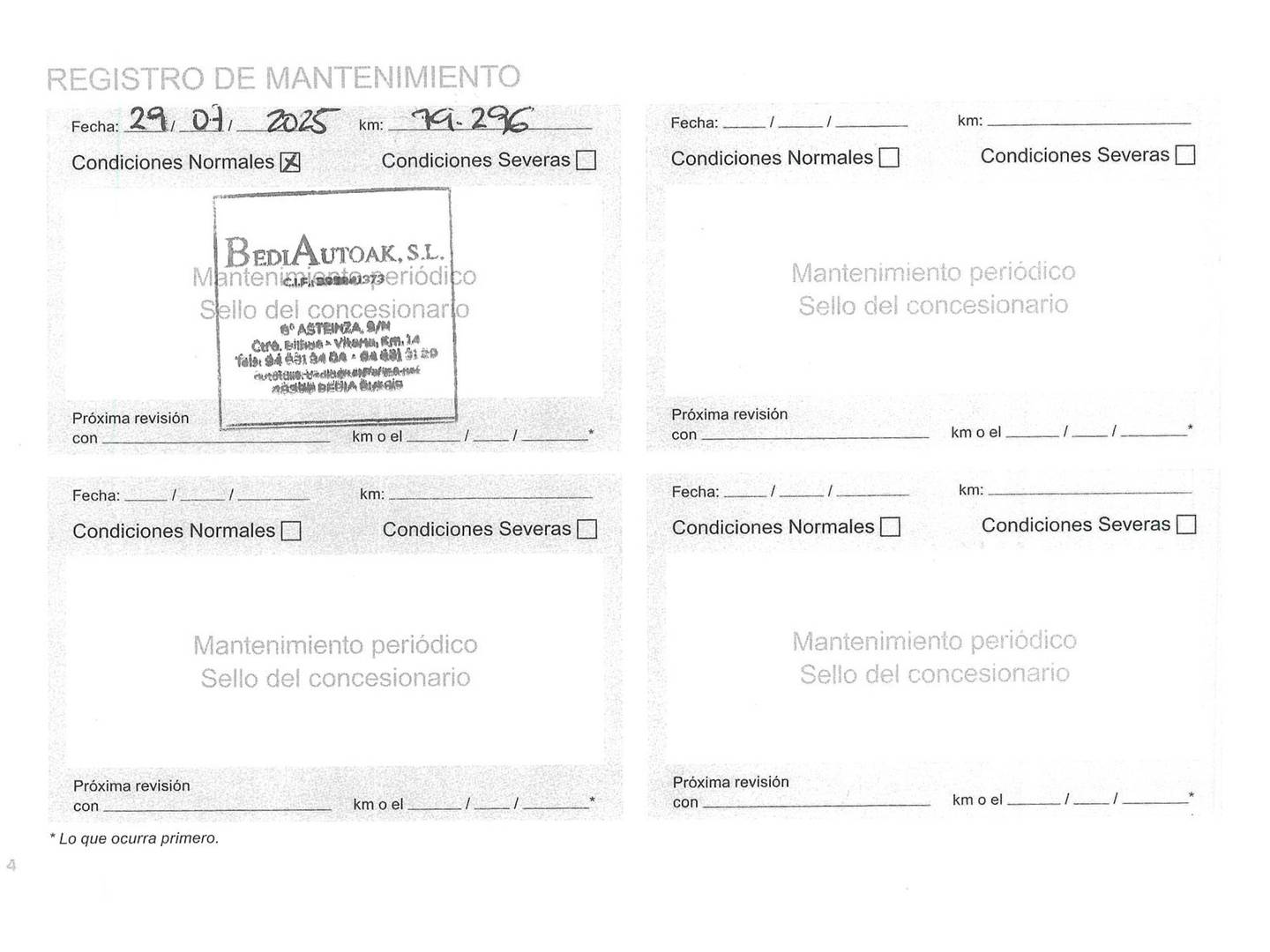 Foto del mantenimiento del Citroën C4 Citroën C4 BlueHDi 110 S&S Feel Pack (110 CV)