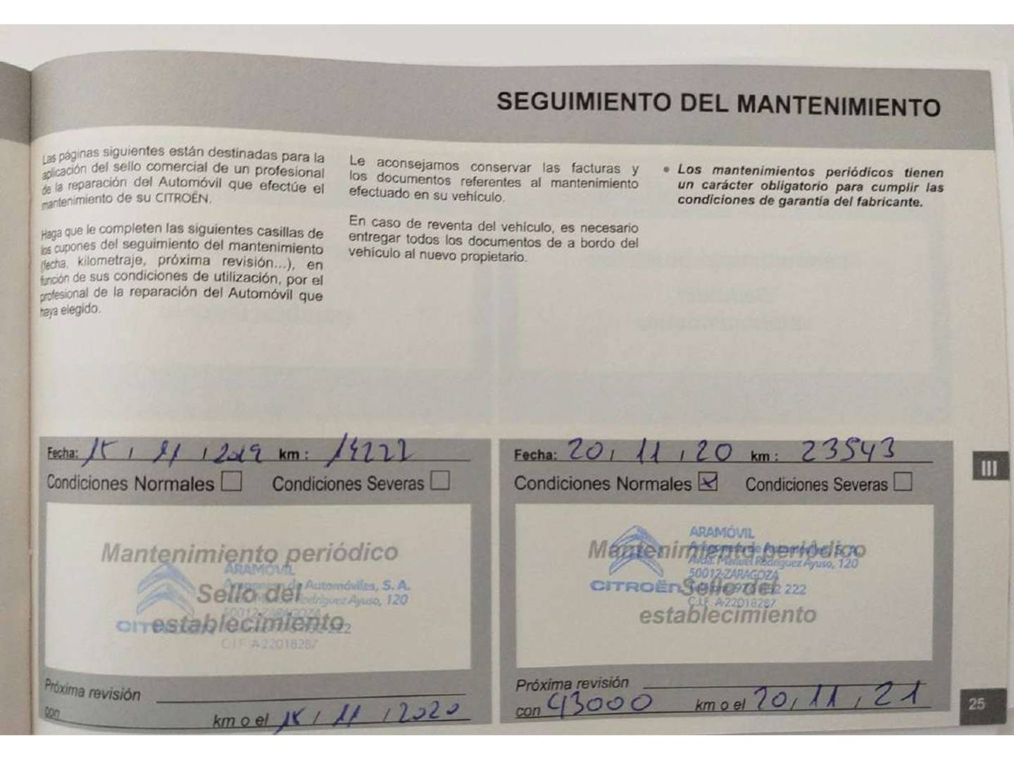 Foto del mantenimiento del Citroën C3 Citroën C3 PureTech 82 Feel (82 CV)