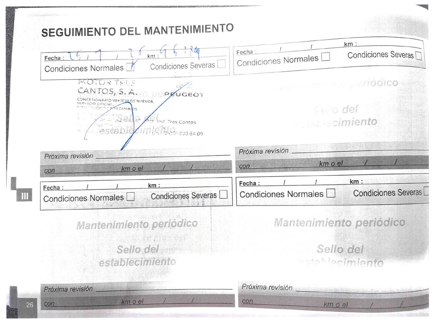 Foto del mantenimiento del Peugeot 208 Peugeot 208 PureTech 110 S&S Tech Edition (110 CV)