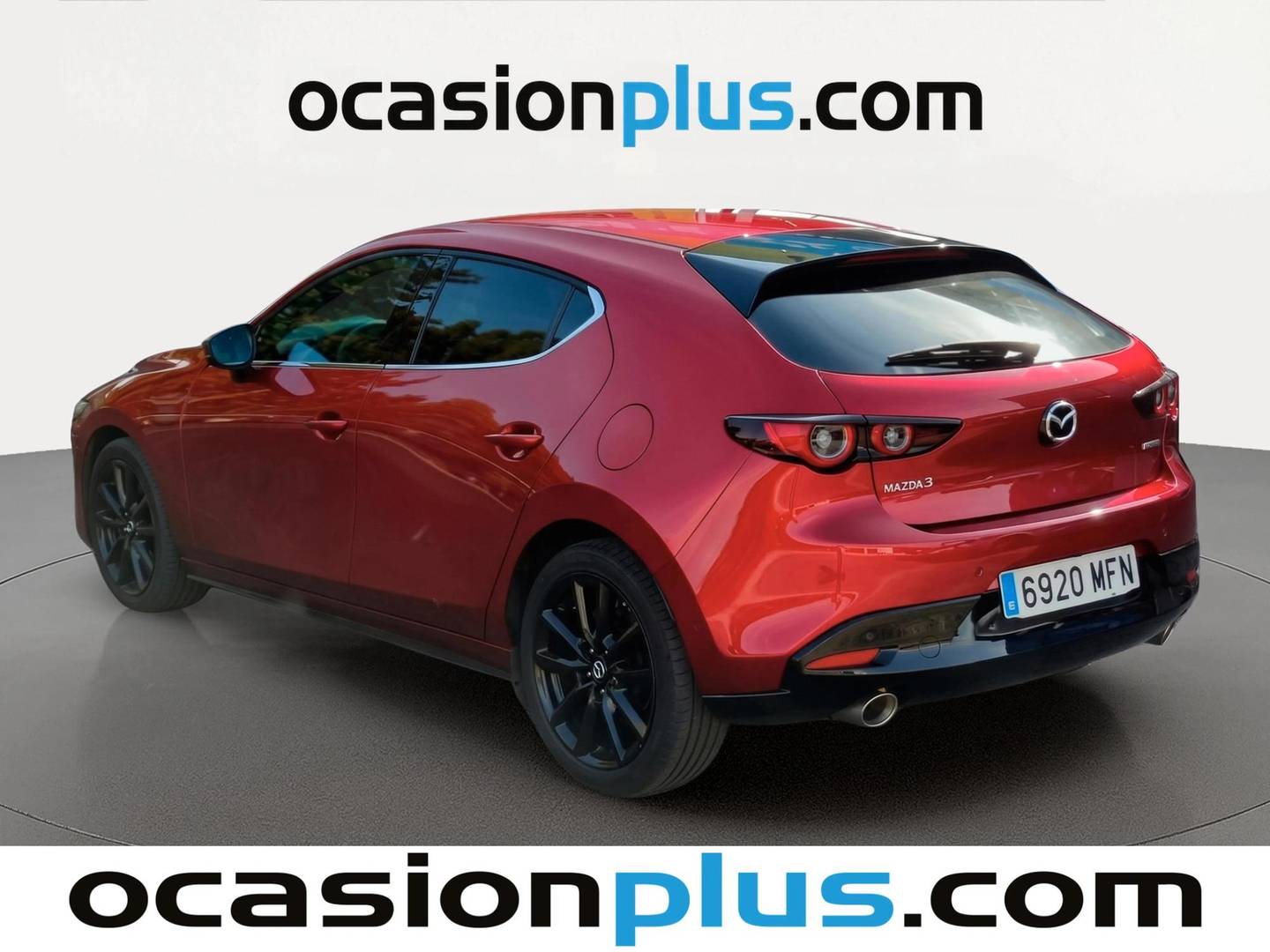 Foto trasera Mazda Mazda 3 Mazda Mazda 3 2.0 e-Skyactiv-X Zenith Safety Black AT (186 CV) izquierda