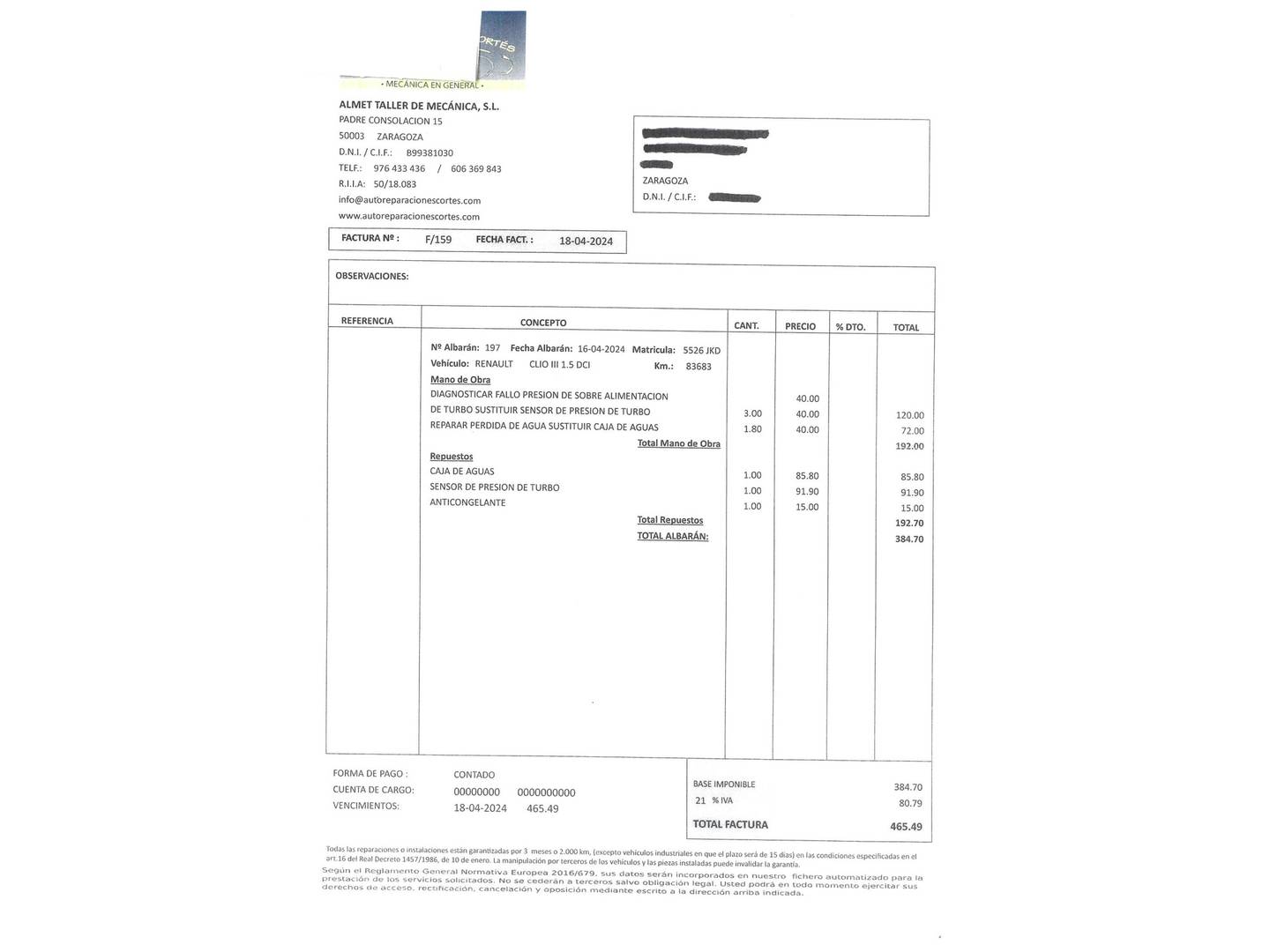Foto del mantenimiento del Renault Clio Renault Clio TCe 90 Technofeel Energy eco2 (90 CV)