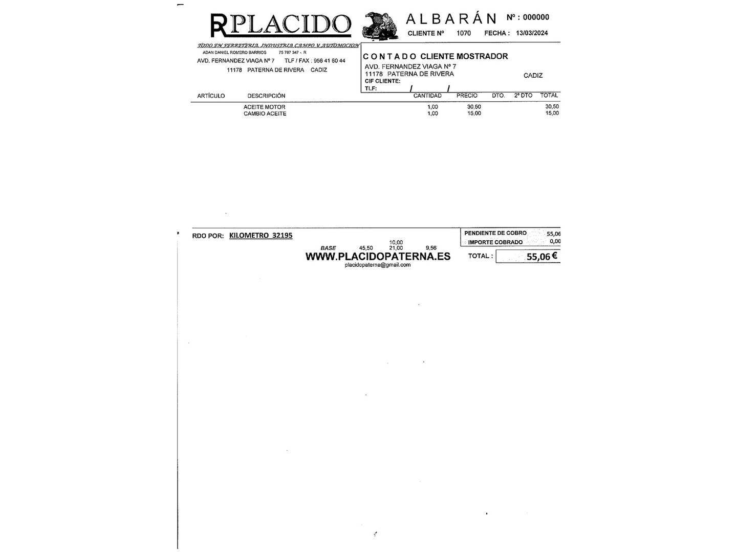 Foto del mantenimiento del Suzuki Alto Suzuki Alto 1.0 GL (68 CV)