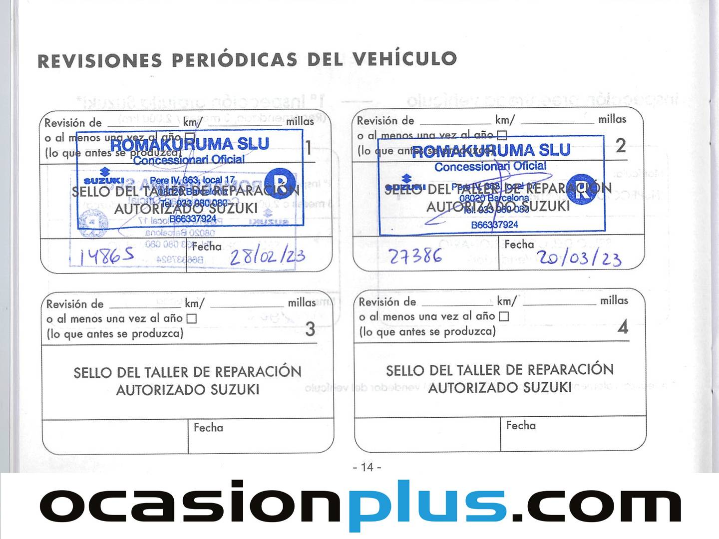 Foto del mantenimiento del Suzuki Vitara Suzuki Vitara 1.4 Turbo Mild Hybrid GLX (129 CV)