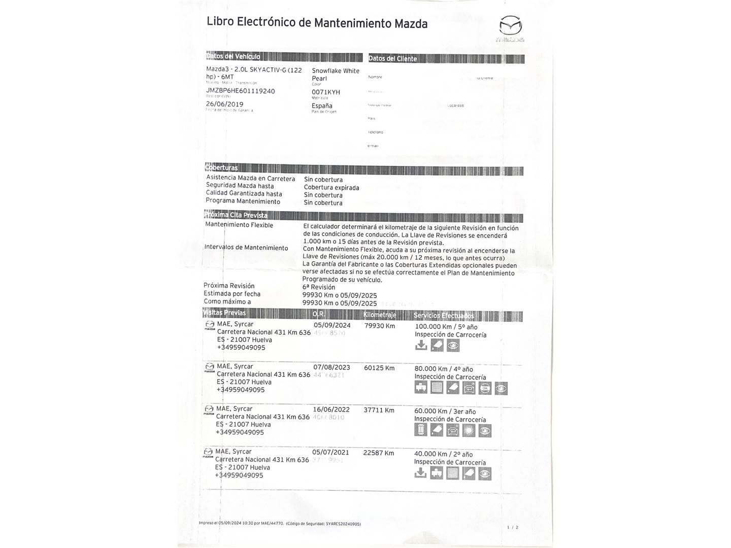 Foto Mazda Mazda3 Mazda Mazda 3 2.0 SKYACTIV-G Zenith (122 CV)