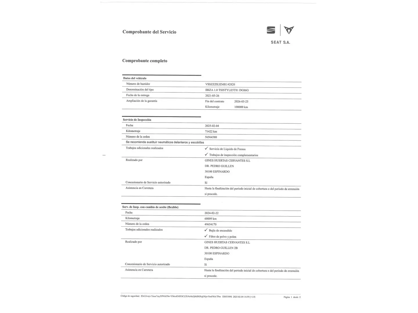 Foto Seat Ibiza SEAT Ibiza 1.0 TSI Style Go2 (110 CV)