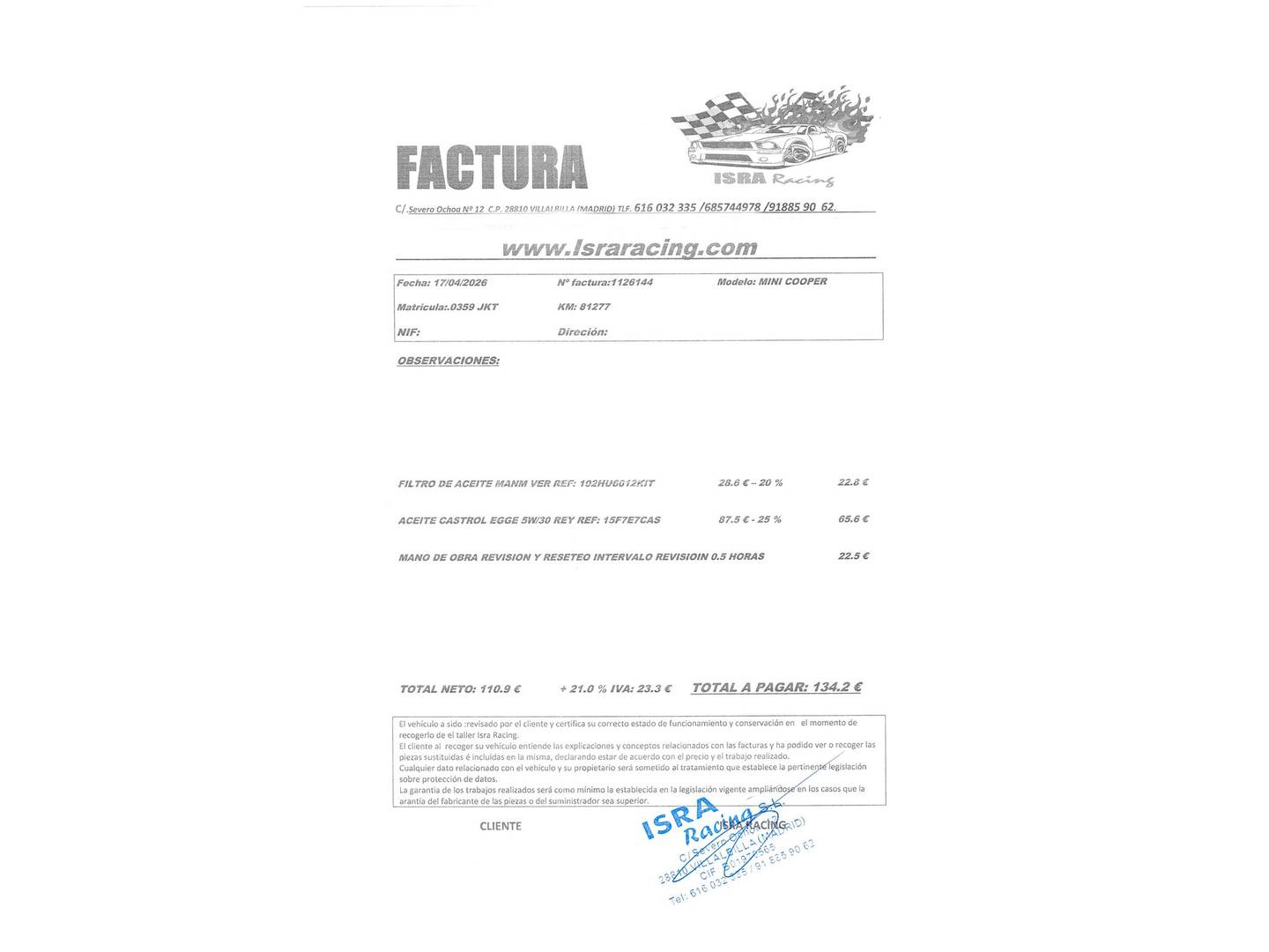 Mini MINI Mini MINI Cooper (136 CV) gasolina