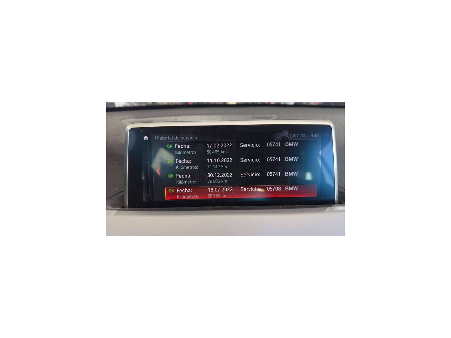 Foto del mantenimiento del BMW X1 BMW X1 sDrive16d (116 CV)