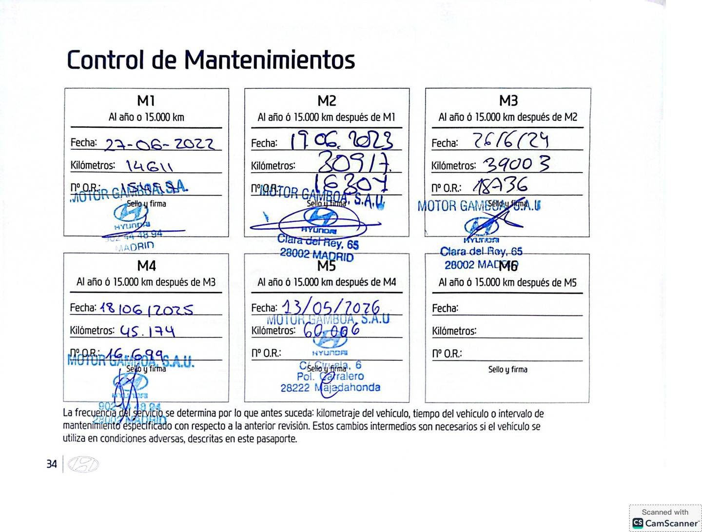 Foto del mantenimiento del Hyundai Kona Hyundai Kona 1.0 TGDi 48V Tecno 4x2 (120 CV)