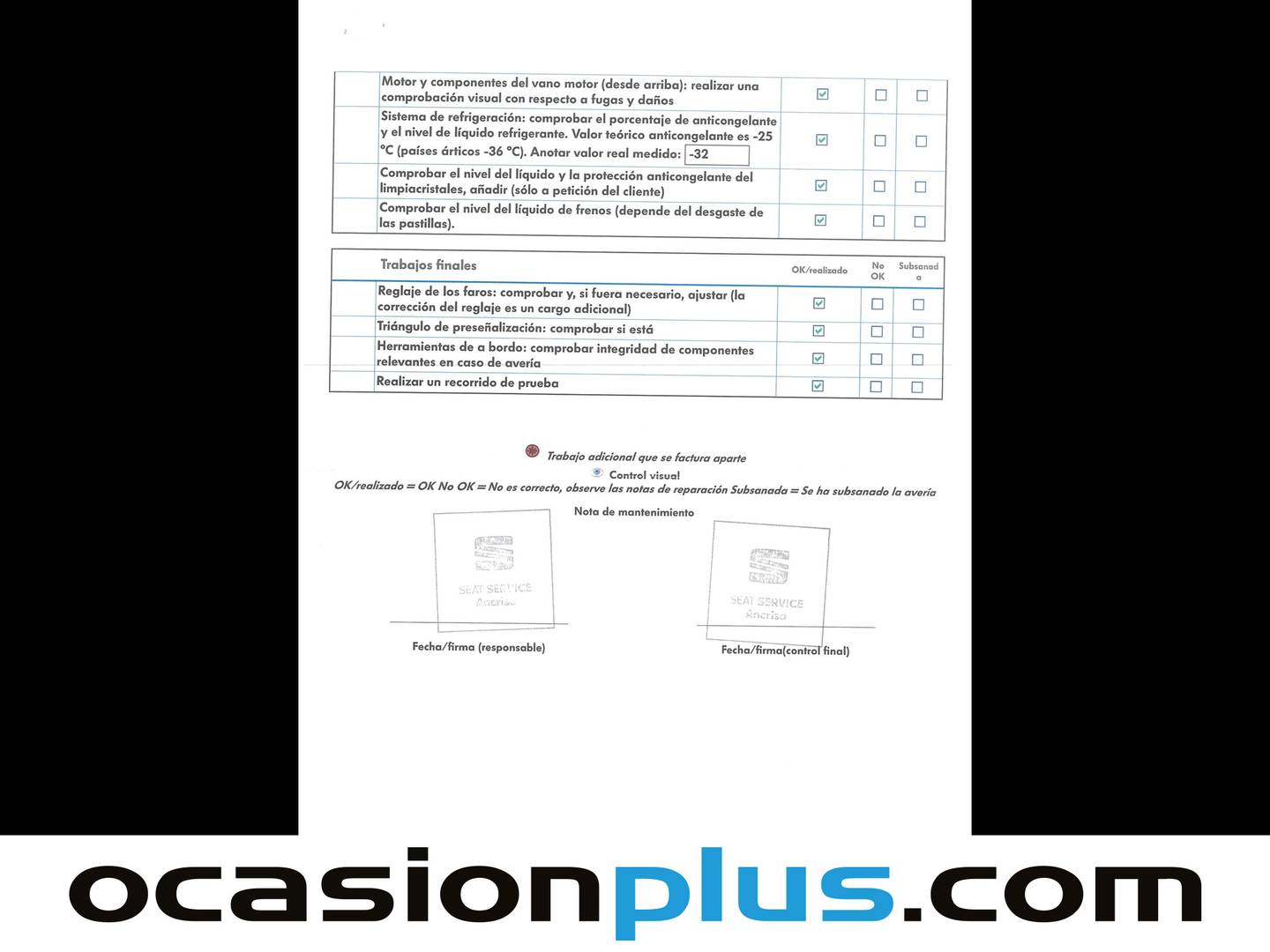 Foto del mantenimiento del Seat Ateca SEAT Ateca 1.5 TSI S&S Style (150 CV)