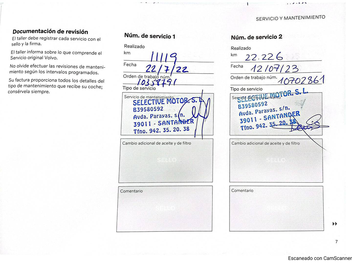 Foto del mantenimiento del Volvo XC40 Volvo XC40 T3 Business Plus (163 CV)