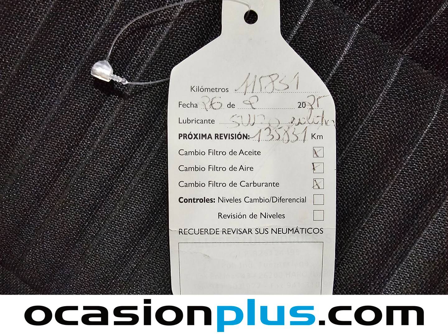 Foto del mantenimiento del Peugeot 208 Peugeot 208 BlueHDi 100 Active (100 CV)