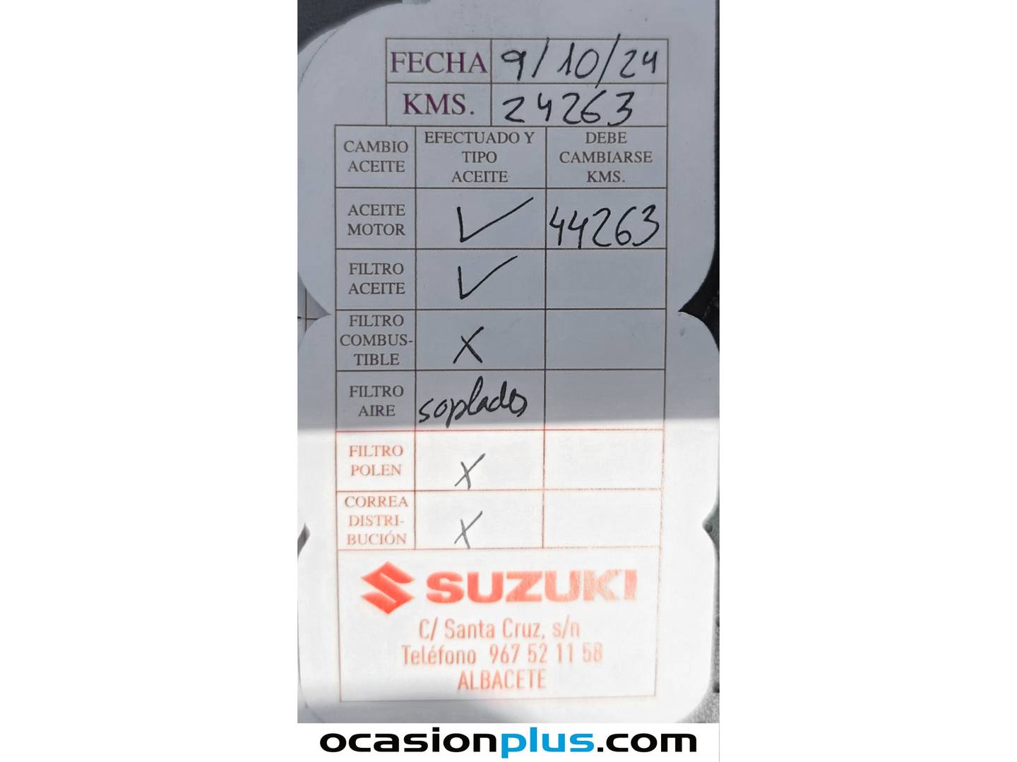 Foto del mantenimiento del DFSK Fengon 5 DFSK Fengon 5 1.5T Classic (136 CV) GLP