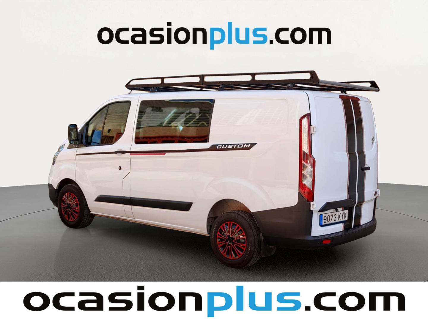 Foto trasera Ford Transit Custom Ford Transit Custom 2.0 TDCI Furgon Doble 300 L1 Trend (105 CV) izquierda